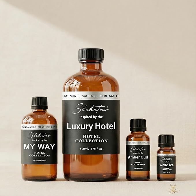 Hotel Diffuser Oil Gift Set – Luxury Hotel Inspired Fragrance Oils for Diffusers, Premium Aromatherapy Home Fragrance, Long Lasting Scent for Bedroom, Spa & Office (Hotel Fragrance Set 20ml*6) - Bloomnest