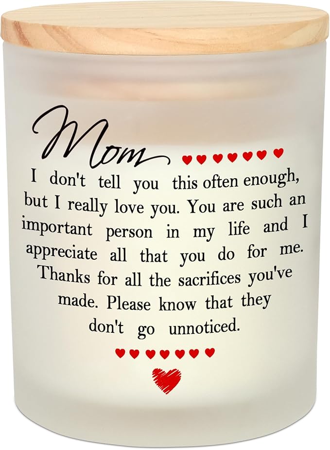 TEEZWONDER Birthday Gifts for Mom - Long Lasting Vanilla Lavender Candle 10 oz - Mom Gifts from Daughter Son, Mother Gift Ideas, Gift for Mama Mother in Law, Candles for Women - Bloomnest