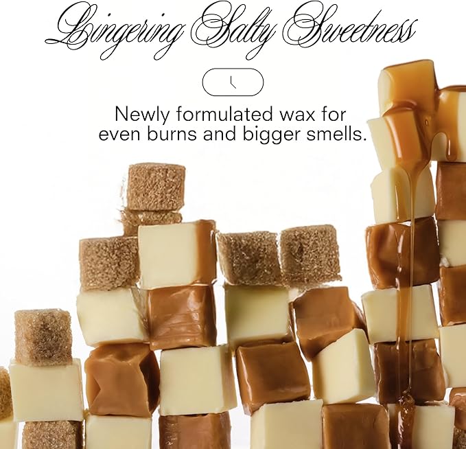 Boy Smells Salty Caramel Candle – Sweet Holiday Candle with Butterscotch, Brown Sugar & Sea Salt – Warm Gourmet Scented Soy Wax Candle – 8.5oz - Bloomnest