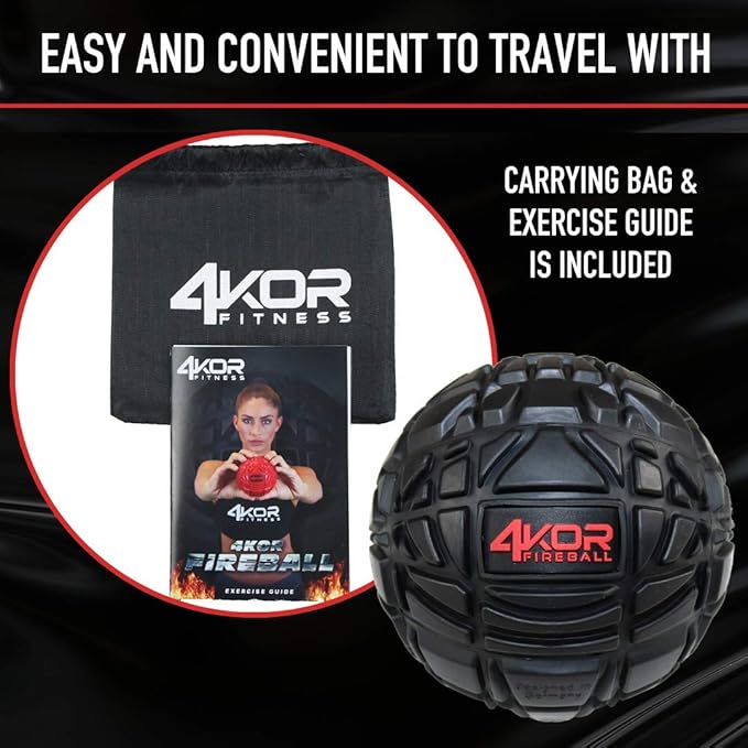 4KOR Massage Balls for Trigger Point Therapy - Myofascial Release Ball - Muscle Relief for Back, Neck, Shoulder, Foot Pain - Fitness Massage Balls for Mobility - Deep Tissue Release Ball - Bloomnest