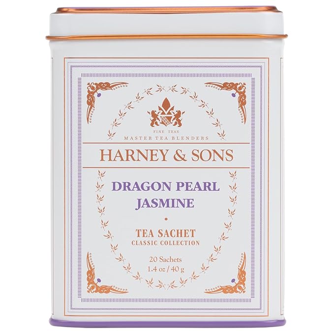 Harney & Sons Dragon Pearl Jasmine Tea, 20 Count(Pack of 1) - Bloomnest