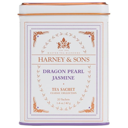 Harney & Sons Dragon Pearl Jasmine Tea, 20 Count(Pack of 1) - Bloomnest