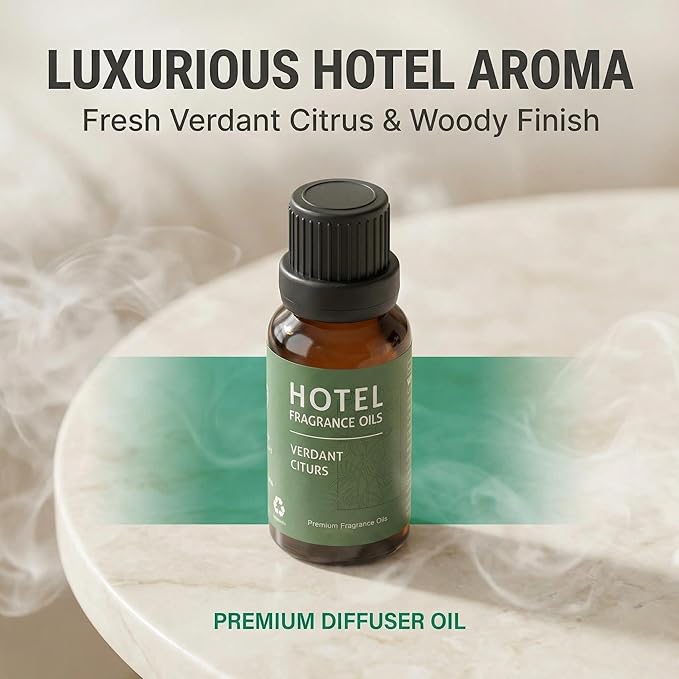 Verdant Citrus Diffuser Oil – Luxury Hotel-Inspired Essential Oils for Diffusers Aromatherapy – Fragrance Oil Blend – Refreshing Home Essentials for Living Room & Bathroom – 30ml - Bloomnest