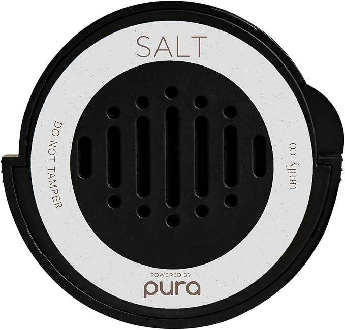Pura & Unify Co. Car Scent Refill - Fragrance for Pura Car Diffuser - Clean & Safe Luxury Diffuser Scent - Long-Lasting Fragrance for 30 Days of Aroma - Spring & Summer Household Essential - Salt - Bloomnest