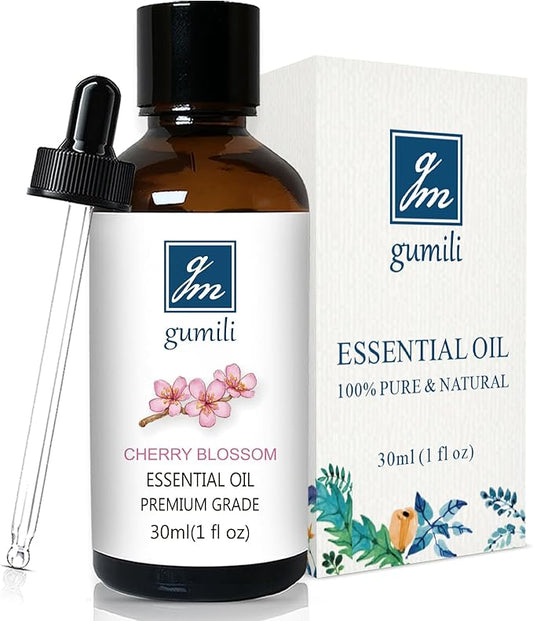 Cherry Blossom Essential Oil, Home Fragrance Oil, Scent Oils for Candle Making, Soap, Dryer Balls, Diffusers, Laundry, Slime -1 oz /30ml - Bloomnest