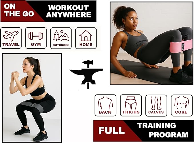 BodyForge Resistance Bands, Exercise Bands, Resistance Bands for Working Out, Work Out Bands with Handles for Men and Women Fitness, Strength Training Home Gym Equipment - Bloomnest