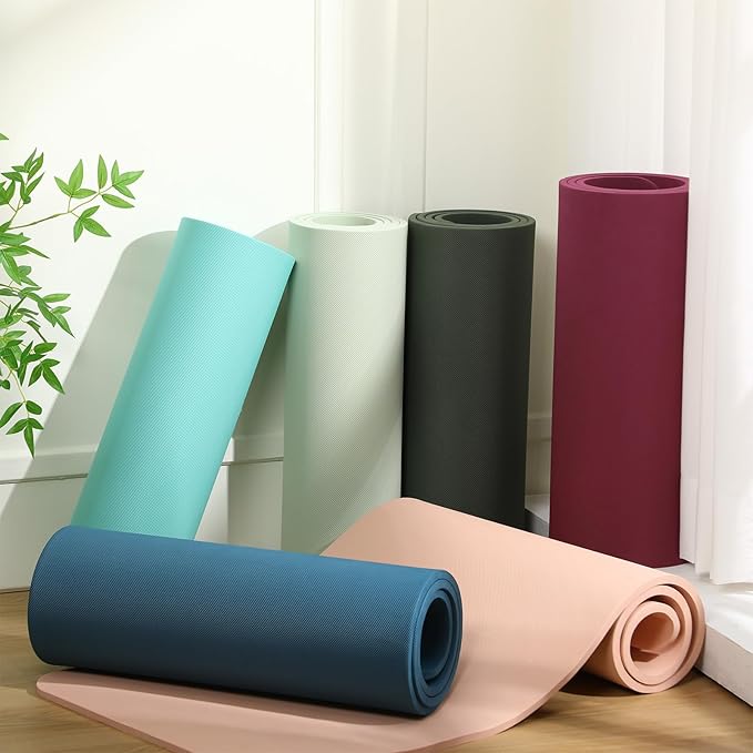 Timgle 6 Pack Yoga Mats Bulk Non Slip Exercise Yoga Mat Thick Anti Slip Tear Resistant Sports Gym for Fitness Stretching Home Workout and Studio - Bloomnest