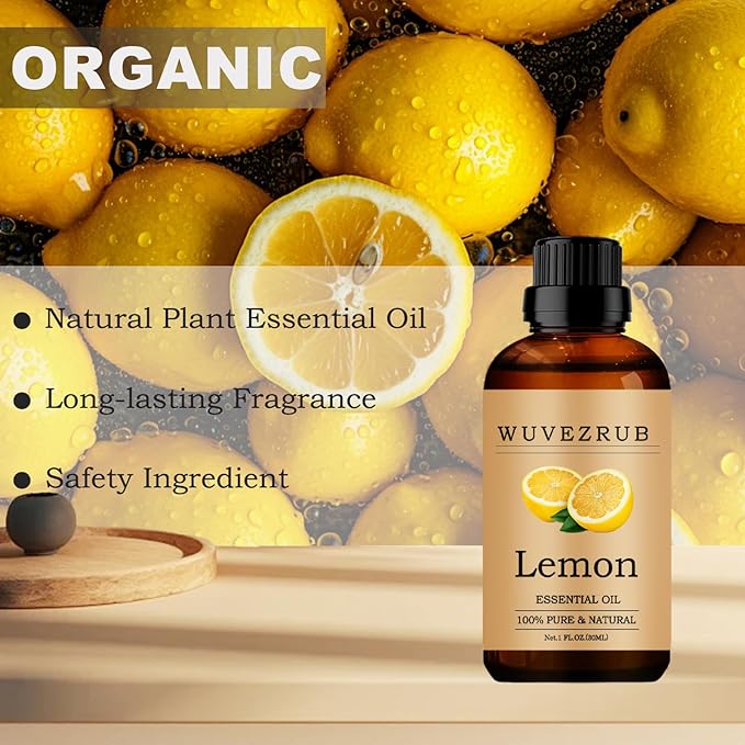 Lemon Essential Oils, 30ML 100% Pure and Natural Essential Oil for Aromatherapy Diffuser - Lemon /1 Fl Oz - Bloomnest