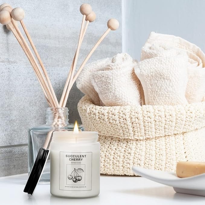 Scented Candles Sets, Candles for Home Scented,Made with Natural Soy Wax & Essential Oils, 35 Hour Burn Time,4 x 7.1 Oz Aromatherapy Candle Gifts for Christmas Birthday Women Mom Best Friends. - Bloomnest