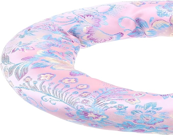 Singing Bowl Cushion Silk Brocade Ring Cushion Pillow 7 Set，Used for Crystal/Tibetan Singing Bowls ，Singing Bowls Cushion,O-Ring Set，Buddhist Sound Bowl Pad (Color : Pink, Size : 6-12) - Bloomnest