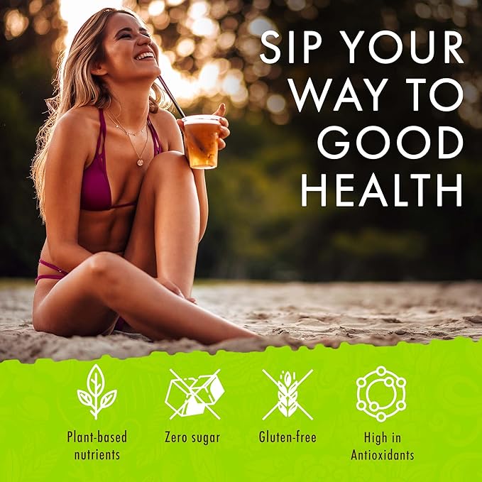 Hawaiian Natural Tea Passion Fruit Orange Flavored Organic Tea - Tropical Fruit Green Tea Blend with Black Tea - Perfect Daily Cup & Gift for Tea Lovers - 60 Tea Bags - Bloomnest