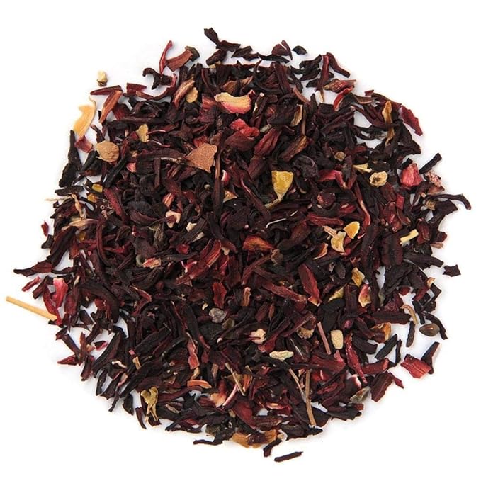 Organic Positively Tea Company, Hibiscus, Herbal Tea, Loose Leaf, 16 Ounce - Bloomnest