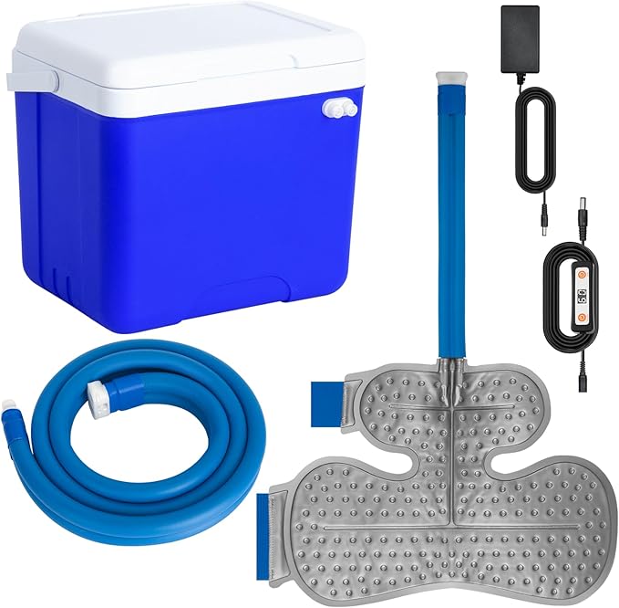 Shoulder Ice Machine Rotator Cuff Cold Therapy, Ice Machine for Shoulder After Surgery Post-Surgery Care, Timer, Compression Pad 14-Quart - Bloomnest