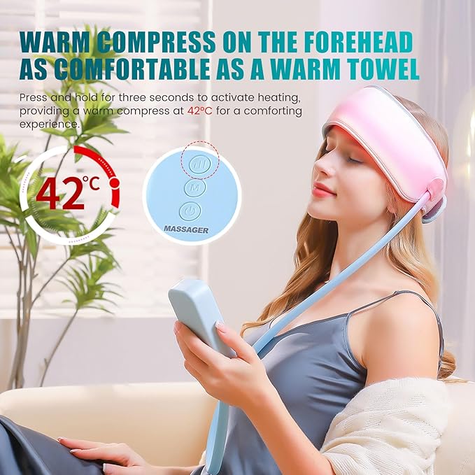 Head Massager Scalp,Rechargeable Massager for Head,Portable Electric Percussion for Deep Relaxation & Stress Relief,Great Gift for Mom and Grandma TEMPTIP