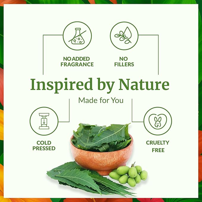 SVA Neem Seed Oil - 4 Fl Oz – 100% Natural Cold Pressed Neem Oil - for Face, Skin Care, Hair Care, Scalp Massage & Body Massage – Carrier Oil with Dropper - Bloomnest