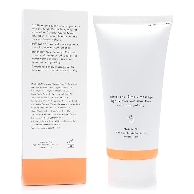 Pure Fiji Coconut Crush Scrub, Mango (6oz/180ml) - Bloomnest