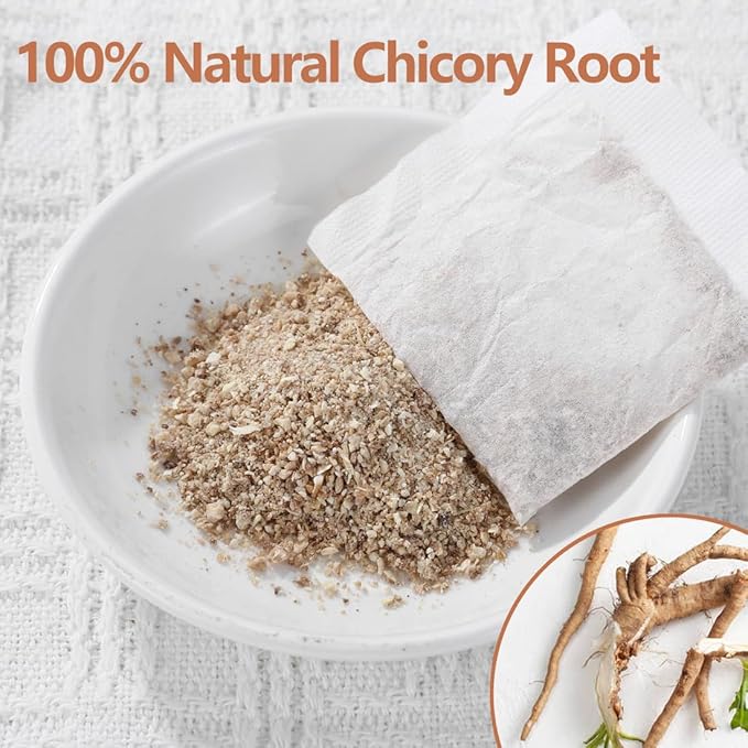 100 Premium Chicory Root Tea bags, Made with 100% Natural Chicory Root, Coffee Alternative，Support Liver Health & Rich in Antioxidants, No Additives & Caffeine Free. - Bloomnest