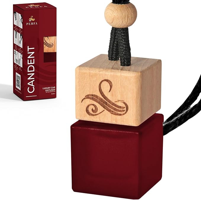 Carat Rouge Car Air Freshener for Women | Car Scents for Women | Car Fragrances - Carat Rouge by Perfa, Maroon - Bloomnest