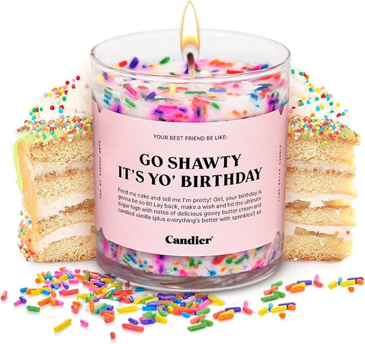 Birthday Cake Scented Candle, Natural Soy Candle with Birthday Cake & Buttercream Notes, Aromatherapy for Relaxation, Unique Candles Gifts for Women, 60-Hour Burn Time - Candier by Ryan Porter - Bloomnest