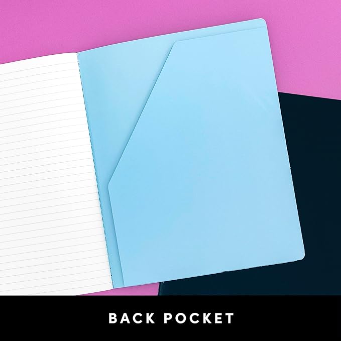 PAPERAGE Soft Cover Blank Journal Notebook, 2 Pack, (Dark Green), 100 Pages, Large 7.5 inches x 9.5 inches, Ideal for Sketch Book, Note Taking & Travel Journal - Bloomnest