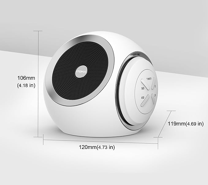 White Noise Machine, 30 Soothing Sounds Options Including Fan, Nature & White Noise, Sleep Timer, Bluetooth, Adjustable Volume, Sleep Sound Machine for Adults iTOMA 318 - Bloomnest