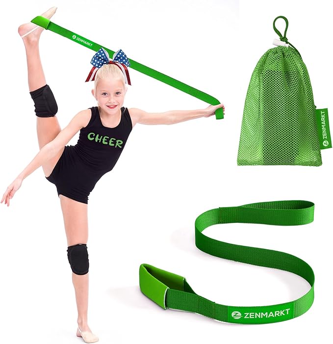 Stretching Strap for Cheer – Flexibility Stunt Strap for Cheerleaders – Durable Cheer Stretching Bands for Improved Flexibility, Range of Motion – Essential Cheer Accessories - Bloomnest