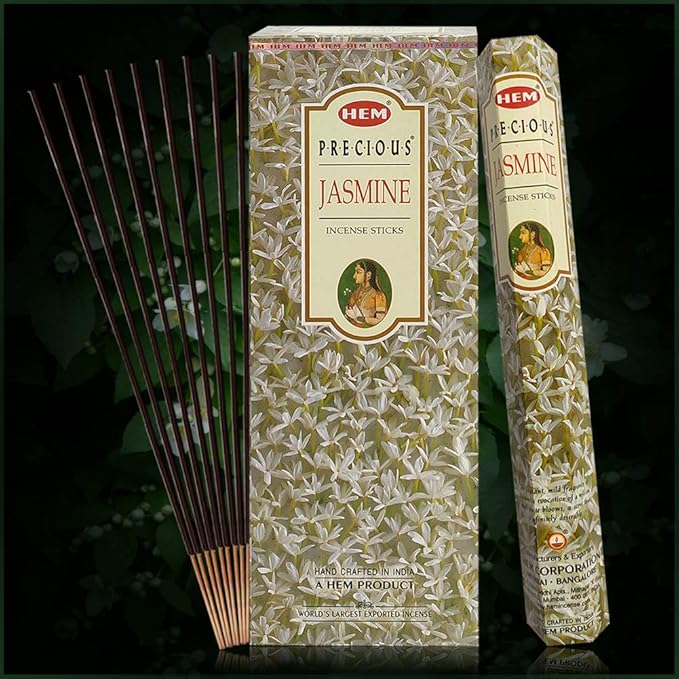 Precious Jasmine Incense Sticks and Incense Stick Holder Bundle Insence Insense Hem Incense Sticks TRUMIRI
