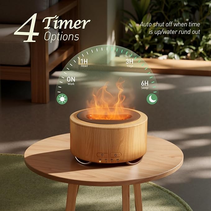 Essential Oil Diffuser for Home: 500ML Aroma Diffuser for Hotel Office Yoga Room - Humidifier with 9 Colors LED Night Light for Kids/Women Home Relaxation,Orange Yellow - Bloomnest