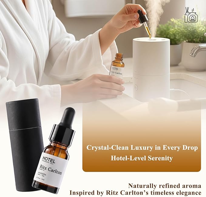 Hotel Collection Fragrance Oil Waterless Essential Oils Home Luxury Aroma & Hotel Fragrance Diffuser Oil for Ultrasonic and Waterless Diffusers and Crafting - 10ml, 0.34 fl oz - Bloomnest
