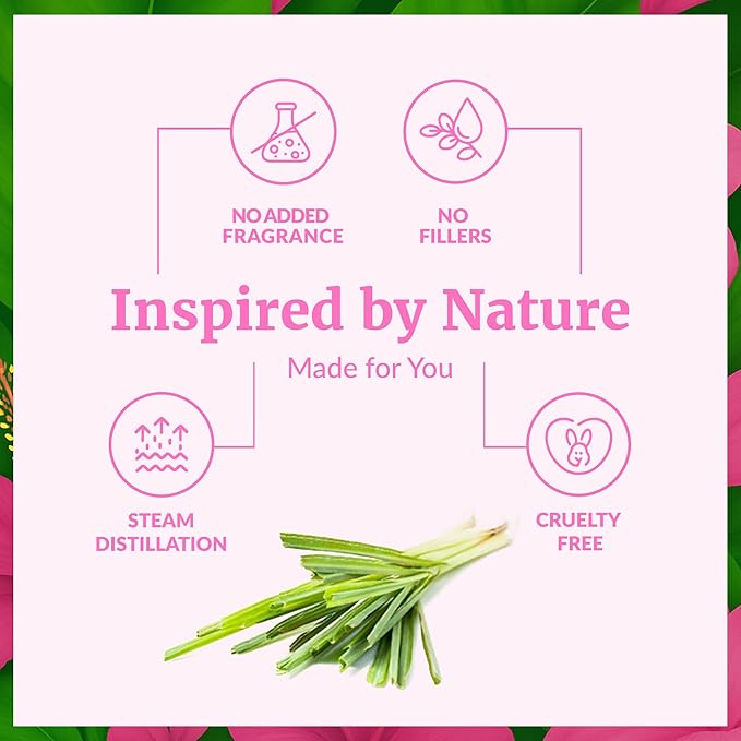 SVA Palmarosa Essential Oil – 4 Fl Oz – 100% Natural Palmarosa Oil - for Diffuser, Hair Care, Face, Skin Care, Aromatherapy, Scalp and Body Massage, Soap and Candle Making – with Dropper - Bloomnest