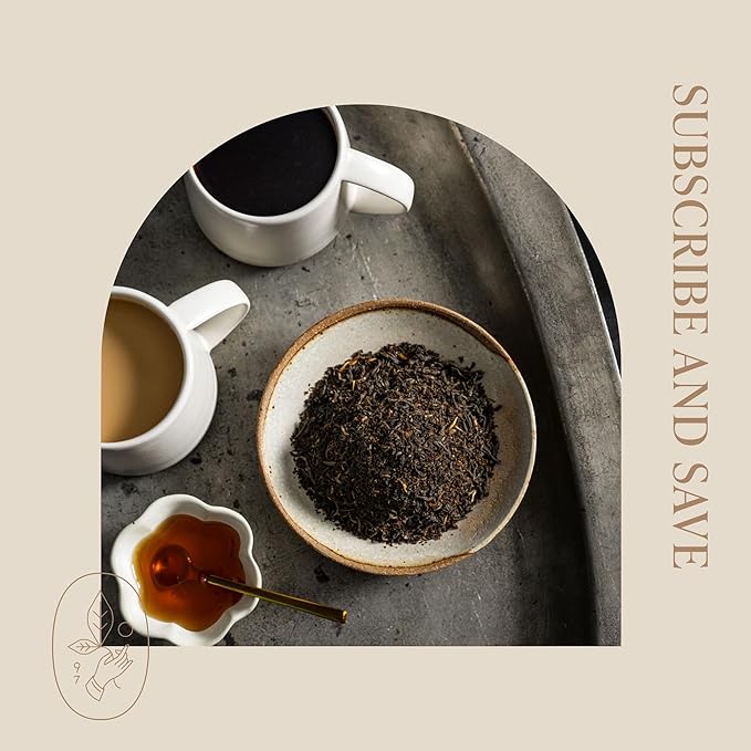 Rishi Tea English Breakfast Tea - Organic Loose Leaf Pure Black Tea, Energizing & Caffeinated, Ideal for Hot or Iced Tea - 16 Ounces, 45+ Servings - Bloomnest