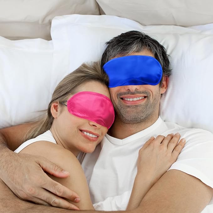100 Pack Eye Mask Disposable Blindfolds for Games with Nose Pad Soft Eye Cover Party Pack Sleep Mask for Women Men Kids(Multi Color) - Bloomnest