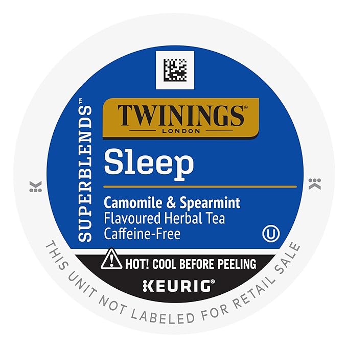 Twinings Sleep Herbal Tea 72 K-Cup Pods for Keurig, 12 Count (Pack of 6), Formerly Nightly Calm, Camomile, Spearmint, & Lemongrass, Naturally Caffeine-Free, Enjoy Hot or Iced - Bloomnest