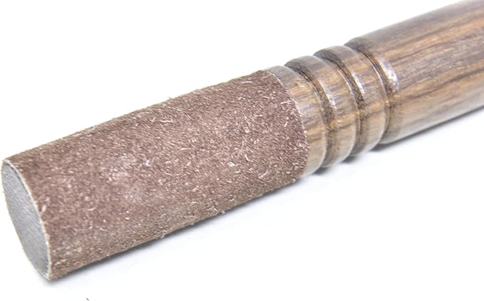 Leather-Wrapped Singing Bowl Striker, 7 x 1 Inches, Singing Bowl Mallet, Gong Mallet (Brown) - Bloomnest