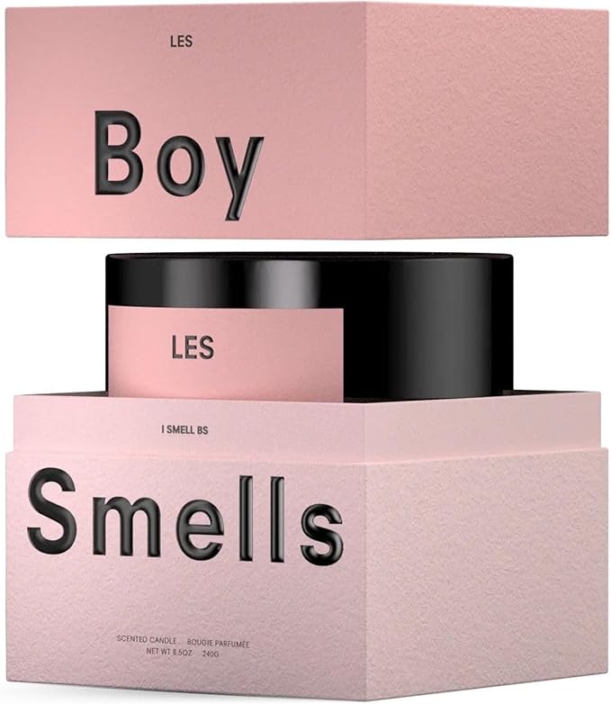 Boy Smells Les Scented Candle for Men and Women, Coconut, Beeswax, & Soy Candle Blend, Aromatherapy Candles for Home, 8.5 oz Jar, 50 Hour Burn - Bloomnest
