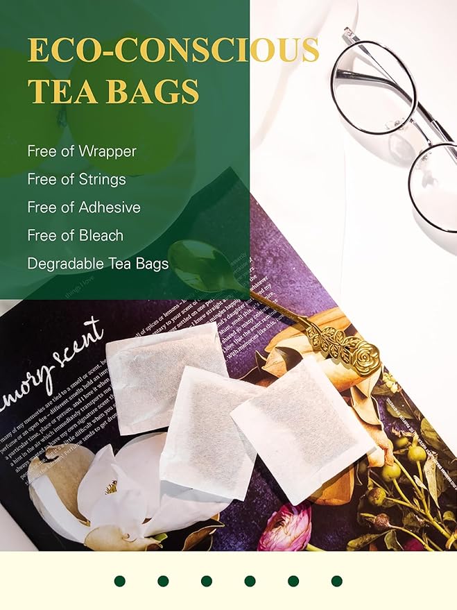 GLDNT Organic Green Tea Bags, Natural Pure Organic Green Tea, Super Antioxidant, Caffeinated, 100 Count - Bloomnest