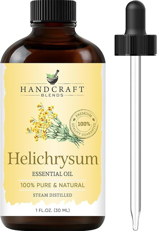 Handcraft Blends Helichrysum Essential Oil – 1 Fl Oz – 100% Pure and Natural – Premium Grade Essential Oil for Diffuser and Aromatherapy, Skin, Massage, Candle and Soap Making Fragrance - Bloomnest