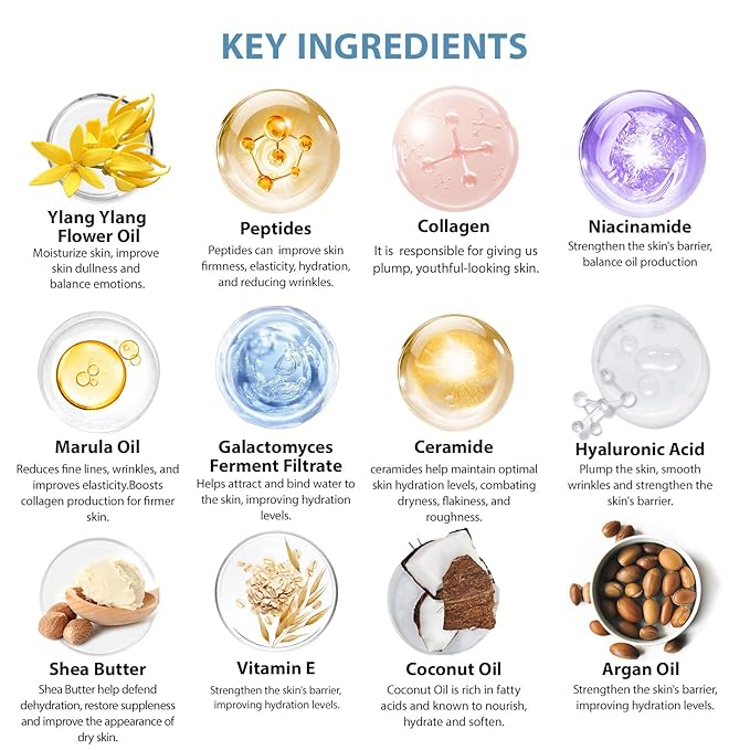 Valentines Day Gifts for Women, 33 Pcs Bath & Body Spa Gift Set, Hydrating Skin Care Set, Ylang Essential Oil Sheet Mask, Leather Bag, Face Serum, Mother Day, Birthday, Christmas - Bloomnest