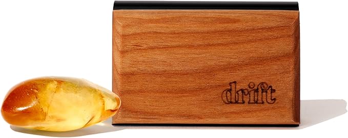 Drift Car Air Freshener - The Original Wood Air Freshener - Car Odor Eliminator - Long Lasting Scent - Auto Accessories - Metal Clip - Essential Oils - Clean Ingredients - Amber Scent Starter Kit - Bloomnest