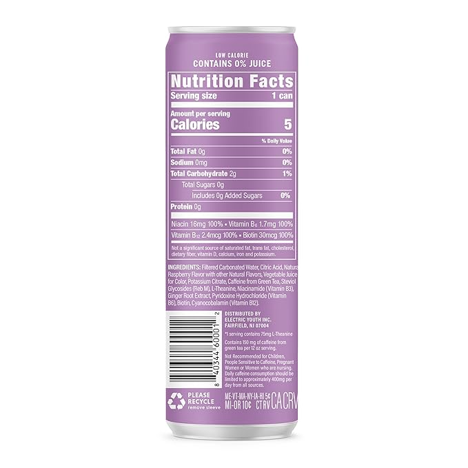 GORGIE Sugar Free Natural Energy Drinks, Wild Berry (12 Pack) - Healthy Energy Drinks - Natural Coffee Replacement with Green Tea Caffeine and Biotin - 150mg Caffeine, Vegan, & Low Calorie - Bloomnest