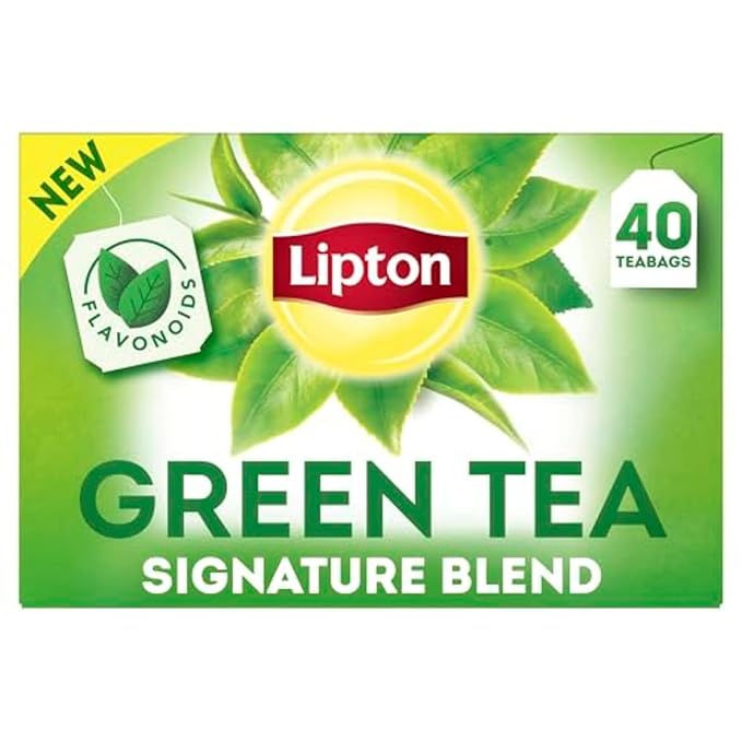 Lipton Signature Blend Green Tea Bags, Unsweetened Teabags for Hot Tea or Iced Tea with Caffeine and Flavonoids, 240 Total Tea Bags (40ct - Pack of 6) - Bloomnest
