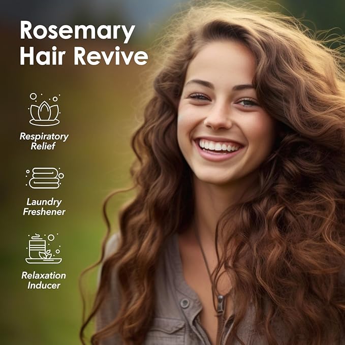 Rosemary Essential Oil 16 oz Large Bottle for Diffuser, Hair and Body Care - 473 ml - Bloomnest