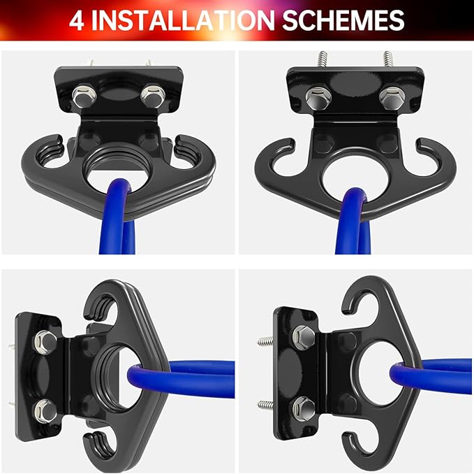 Resistance Band Wall Anchors, Wall Mounted Modular Hooking Platform, Workout Wall Mount Anchor, Training Anchor Mounted Hook Exercise Station for Home Gym Workouts,Yoga,Fitness,Strength Training - Bloomnest