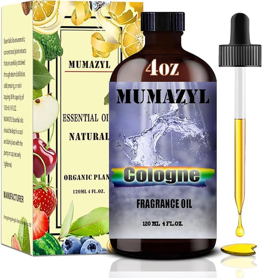 Cologne Fragrance Oil, Cologne Oil 4 Fl Oz 120ML for Diffuser Humidifier Yoga Cleaning DIY Candle Soap Making Essential Oil - Bloomnest