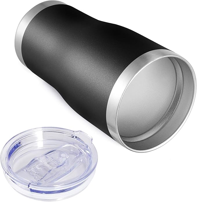 VEGOND 20oz Tumbler Stainless Steel Tumbler Cup with Lid And Straw Vacuum Insulated Double Wall Travel Coffee Mug(Black 6 Pack)