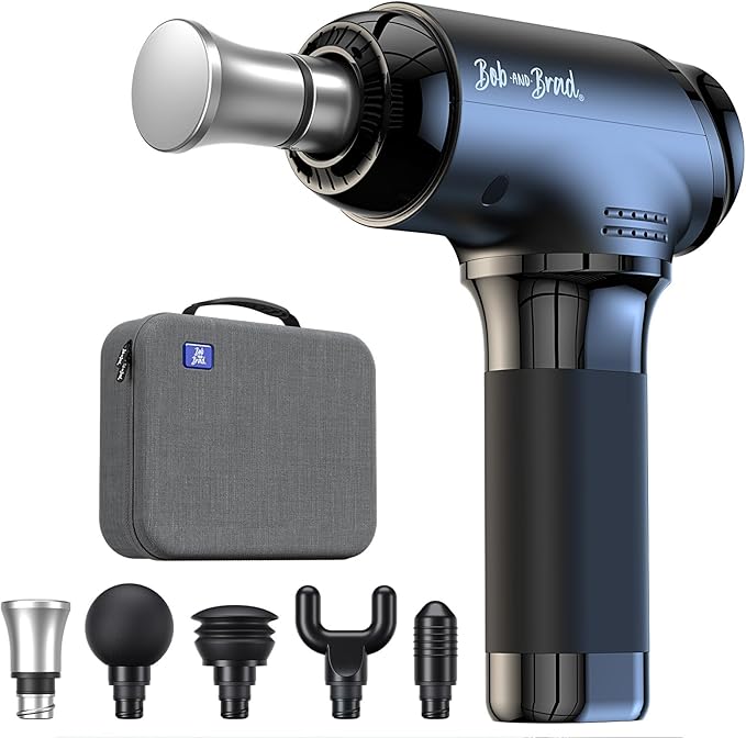 BOB AND BRAD T2 Max Massage Gun Deep Tissue with Metal Head, Professional Muscle Massage Gun Portable Percussion Electric Massager for Athletes for Home Gym Pain Relief - Bloomnest