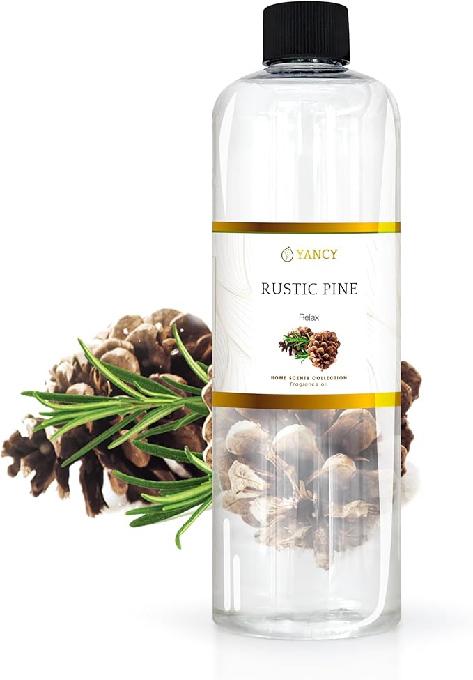 YANCY Pine Luxury Collection Fragrance Oil (16 oz), Fresh Evergreen Aroma, Ideal for Diffusers, Oil Burners & Aroma Lamps, Crisp Outdoorsy Scent for Winter Vibes YancySpa