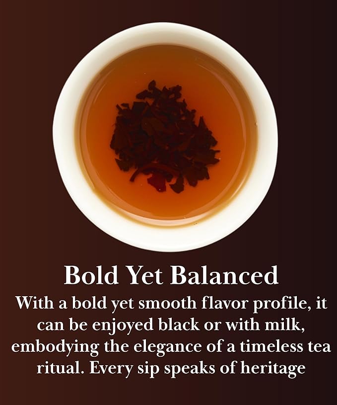 EZR Leaf English Breakfast Premium Whole Leaf Ceylon Black Tea, 20 counts 2.1 Once, Rich Flavor & Bold Aroma Blend, A Morning Ritual in Every Cup - Bloomnest