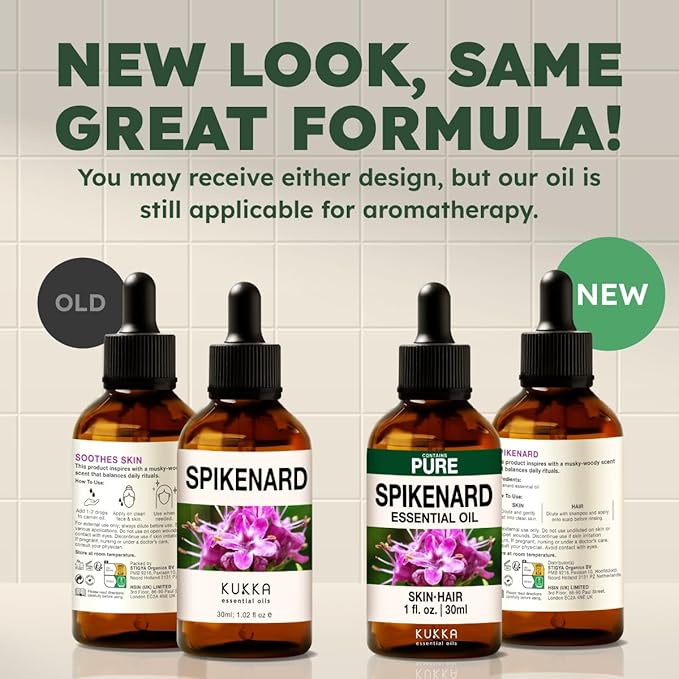 KUKKA Spikenard Essential Oils - 1 Fl Oz - for Hair, Skin, Diffuser, Aromatherapy & DIY Soap Making Scent - Bloomnest