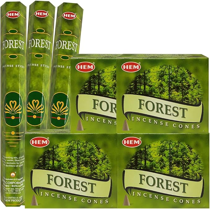 Forest Incense Sticks and Cone Incense Holder Variety Pack Bundle insence insense inscents insienso TRUMIRI